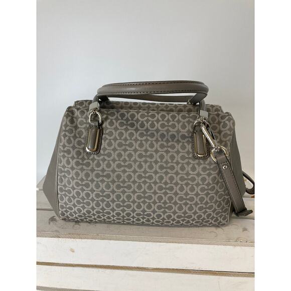 COACH 25215 MEDIUM SIZE GRAY SIGNATURE PRINT CROSSBODY BAG - Picture 4 of 15